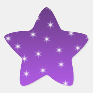 Sticker Étoile Etoiles violettes et blanches, Motif.