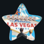 Sticker Étoile Faire-part de mariage Las Vegas<br><div class="desc">Se marier à Vegas ? Elvis sera-t-il impliqué ? Alors,  c'est l'invitation pour vous !</div>