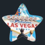 Sticker Étoile Faire-part de mariage Las Vegas<br><div class="desc">Se marier à Vegas ? Elvis sera-t-il impliqué ? Alors,  c'est l'invitation pour vous !</div>