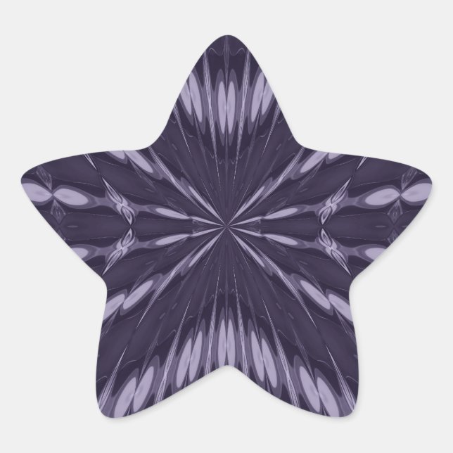 Sticker Étoile Fantaisie violette (Devant)