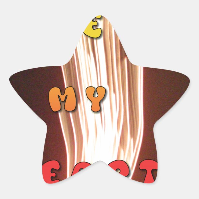 Sticker Étoile Fire in My Heart Art Print (Devant)