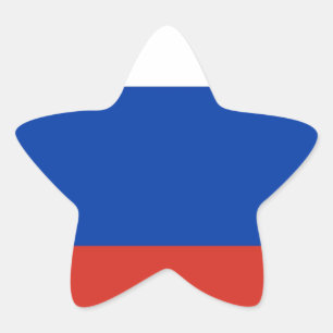 Sticker Étoile Flag Fssia - ф р л huis г huis а hueux о hueux de