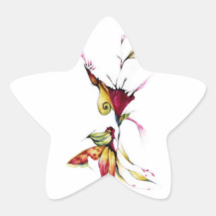 Sticker Étoile Fleur d'amour