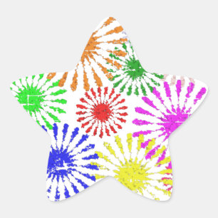 Sticker Étoile Fleur en panne
