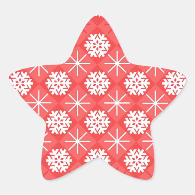 Sticker Étoile Flocon de neige (Devant)