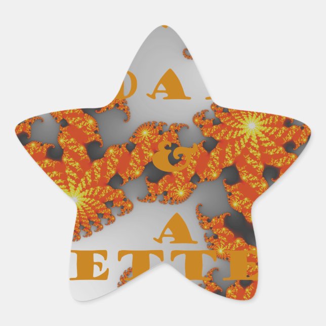 Sticker Étoile Galactique céleste ont une belle journée et une me (Devant)