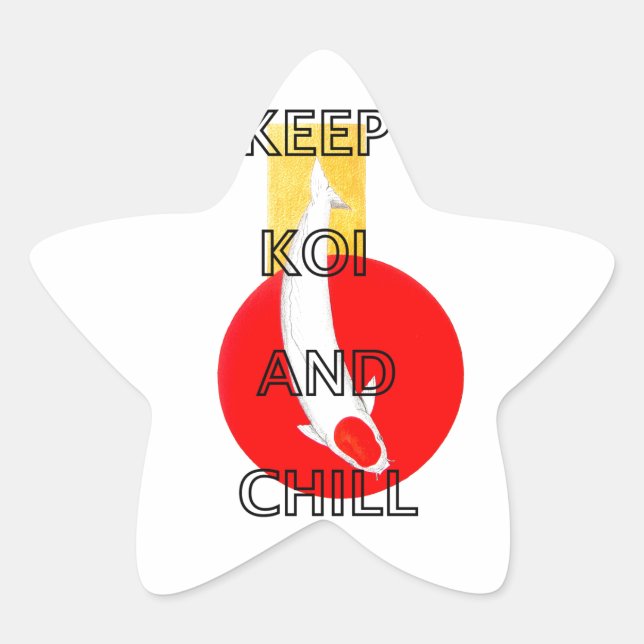 STICKER ÉTOILE GARDER KOI ET CHILL (Devant)