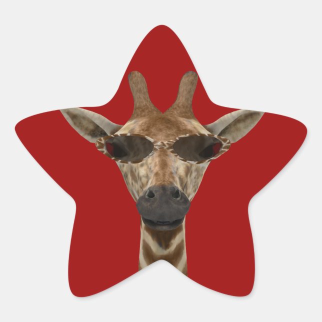 Sticker Étoile Girafe Incognito (Devant)