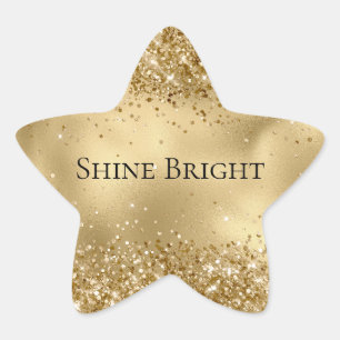 Sticker Étoile Glam Gold Luxe Glitzy Sparkle Parties scintillant
