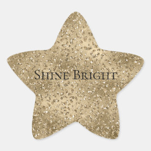 Sticker Étoile Gold Glam Glitzy Parties scintillant Empreinte de
