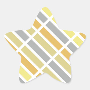 Sticker Étoile Gold Silver Bronze Metal Hues