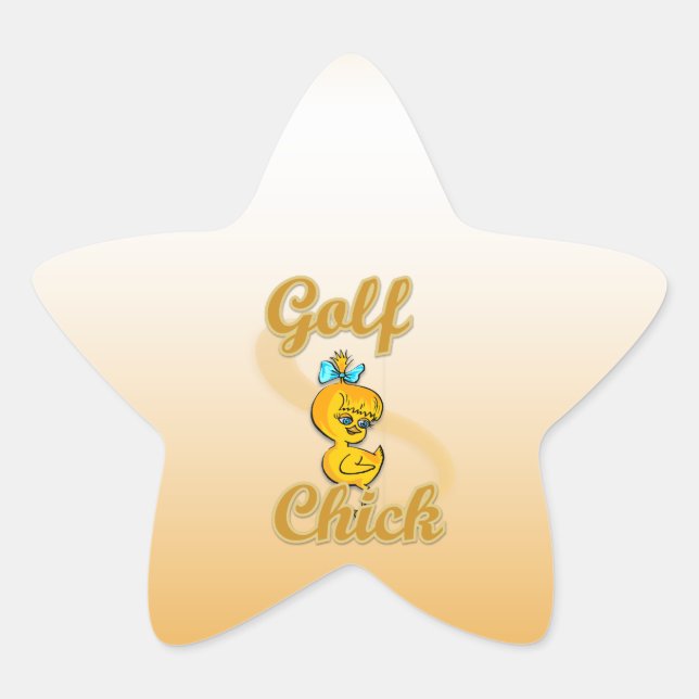 Sticker Étoile Golf Chick (Devant)