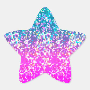 Sticker Étoile Graphique de parties scintillantes d'autocollant