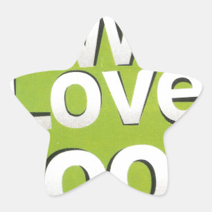 Sticker Étoile Green Grub Club : We Heart Food Design