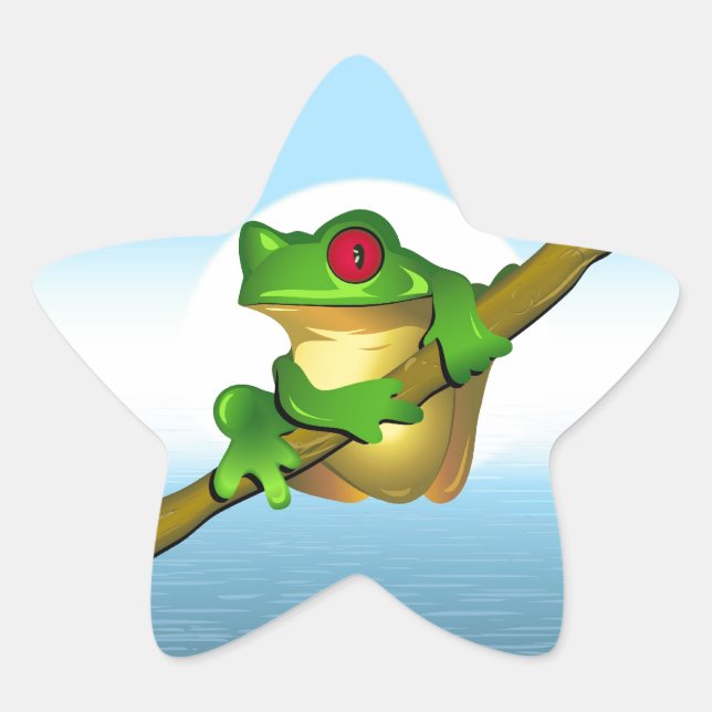 Sticker Étoile Grenouille (Devant)