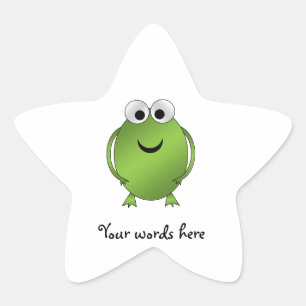 Sticker Étoile Grenouille verte