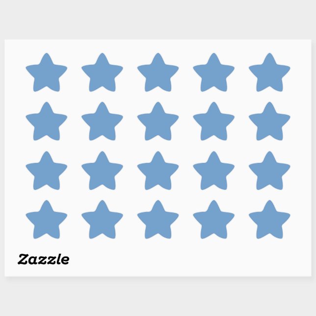 Sticker Étoile gris-bleu (Crayola) (couleur solide) (Feuille)