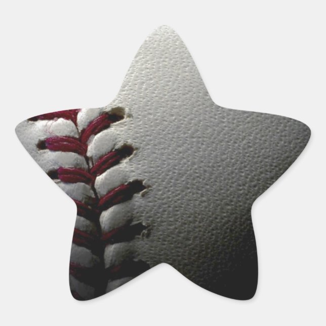 Sticker Étoile Gros plan de base-ball (Devant)