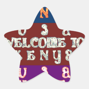 Sticker Étoile Hakuna Matata Bienvenue au Kenya.png