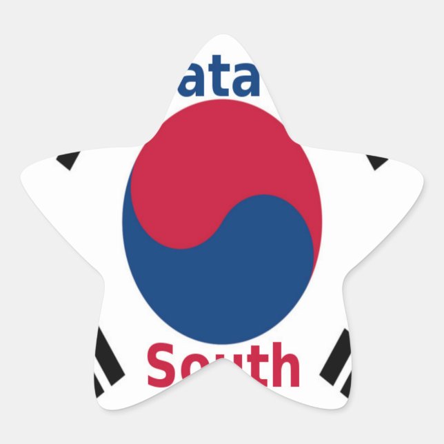 Sticker Étoile Hakuna Matata Corée du Sud Art Imprimer/Graphique (Devant)