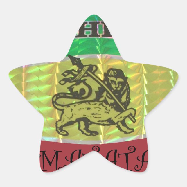 Sticker Étoile Hakuna Matata J'aime les couleurs éthiopiennes.png (Devant)