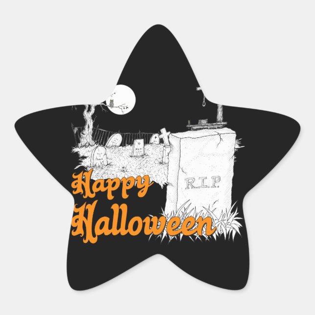 Sticker Étoile Halloween (Devant)