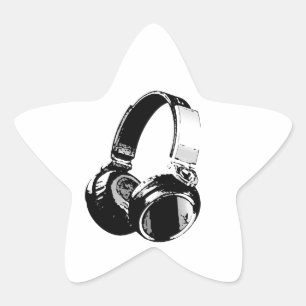 Sticker Étoile Headphone