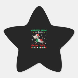 Sticker Étoile HEEHAW L'âne de Noël Cadeaux aux amateurs d'â