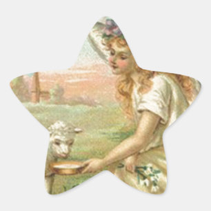Sticker Étoile heureux ange de pâques