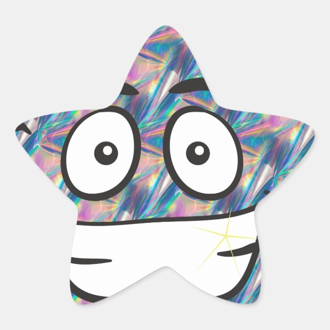 Sticker Étoile hologramme émoji (Devant)