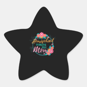 Sticker Étoile Homeschool Femme Cadeau Funny Home School