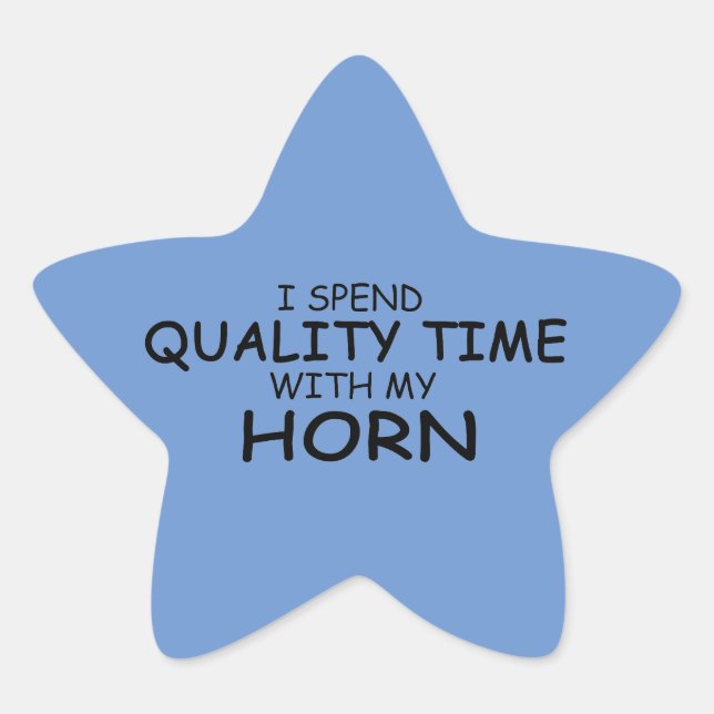 Sticker étoile Horn de qualité (Devant)