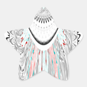 Sticker Étoile Illustration vectorielle de couleur cygne douce et