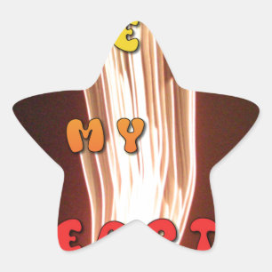 Sticker Étoile Impression d'art Fire in My Heart