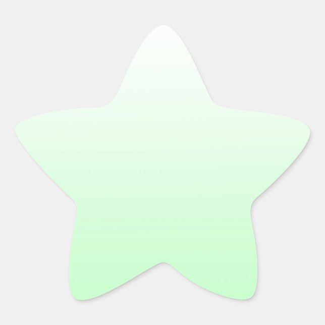 Sticker Étoile Jade vert clair clair à vert pastel (Devant)