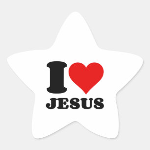 STICKER ÉTOILE J'AIME JÉSUS
