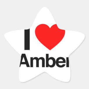 Sticker Étoile j'aime l'ambre