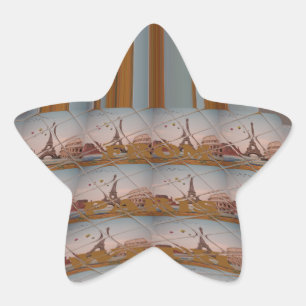 Sticker Étoile J'aime Paris