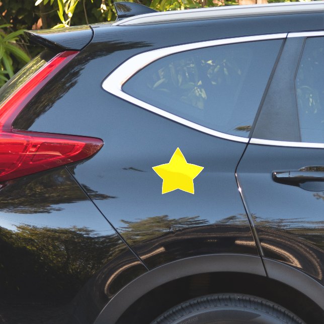 Sticker Étoile Jaune (Dos de voiture)