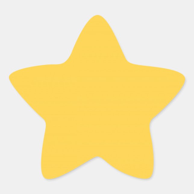 Sticker Étoile Jaune mellow (couleur or), (Devant)