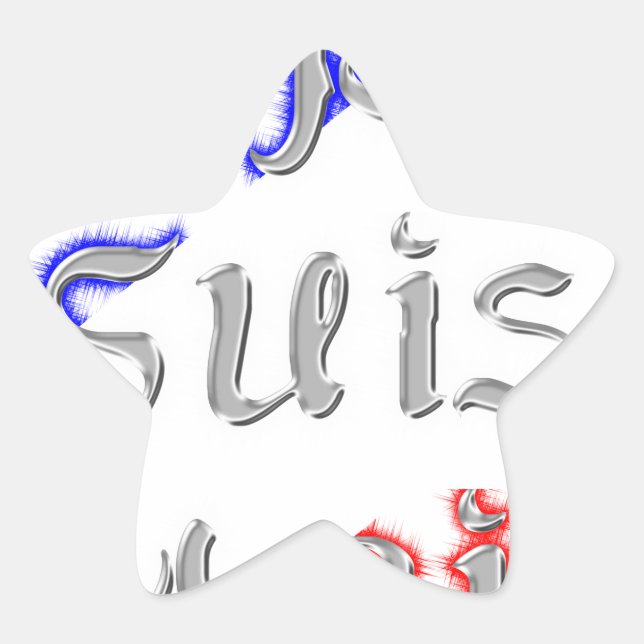 Sticker Étoile Je Suis Paris Art Print (Devant)