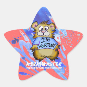 Sticker Étoile Je suis Vortexy Abrahamster Star