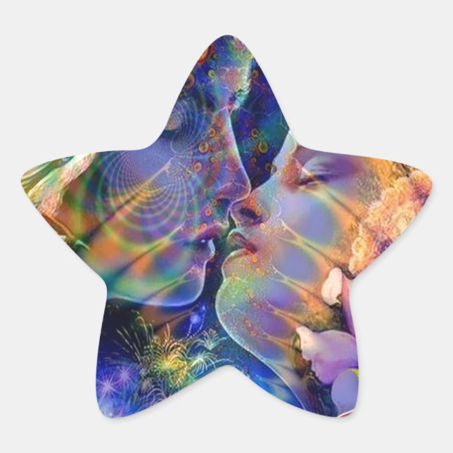 Sticker Étoile Je t'aime (Devant)