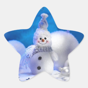 Sticker Étoile Joyeux Noël Bonne année - Joyeuses fêtes