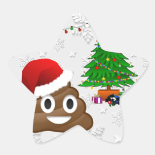 Sticker Étoile joyeux noël poo émoji