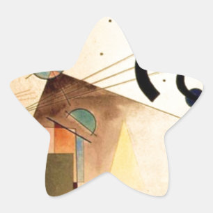 Sticker Étoile Kandinsky Abstrait