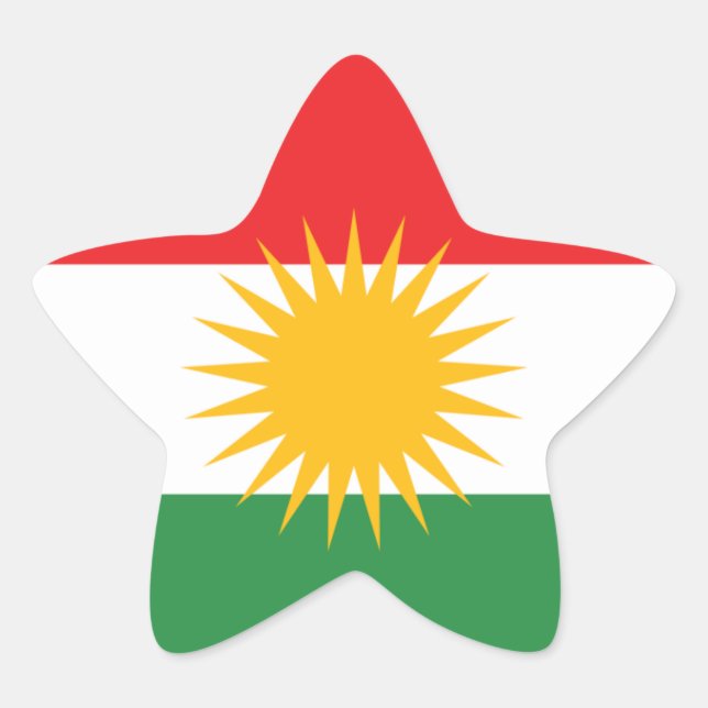 Sticker Étoile kurdistan (Devant)