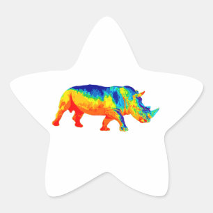 Sticker Étoile La chaleur Sensored