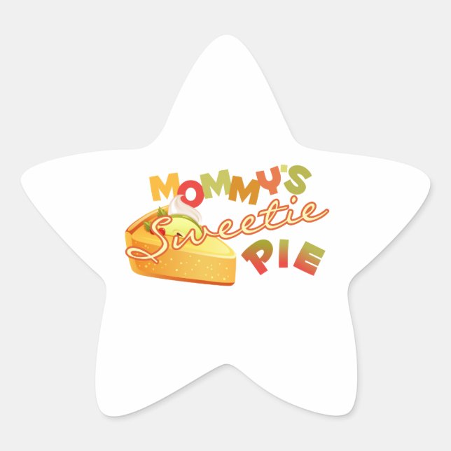 Sticker Étoile La douce tarte de maman (Devant)