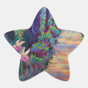 Sticker Étoile Lady Slippers on the Path